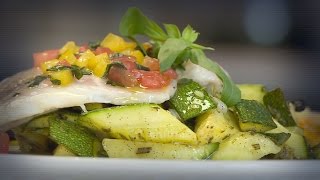 Recette  dorade aux courgettes [upl. by Mcafee283]