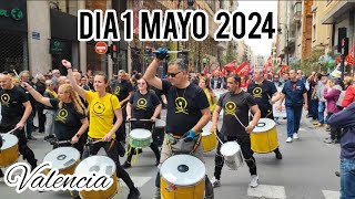 Día 1 de mayo del trabajador en VALENCIA Pasamos una mañana muy participativa en el centro [upl. by Relyuhcs459]