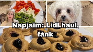 Napjaim kávézás Lidl haul finom vacsora mini fánk [upl. by Felipa934]