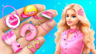 Barbie on Vacation 30 Miniature DIYs for Dolls [upl. by Andert659]