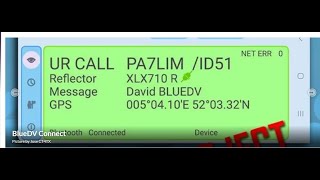 Kenwood D75 on Beta Ver BlueDV Connect Big Thank you to PA7LIM [upl. by Reena836]