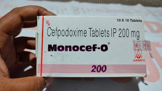 Monocef  O 200 Tablet Uses  Composition  Dosage  Benefits  Side Effect  Price  in Hindi [upl. by Novehc]