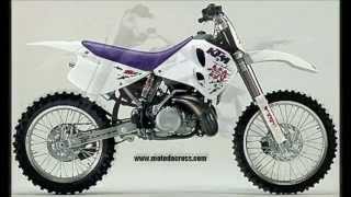 Evolution of KTM sx250 from 1973 to 2014 [upl. by Acinorej]