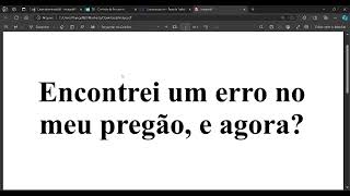 Como voltar para a fase de julgamento e habilitação no Pregão Eletrônico  Comprasnet [upl. by Eelnyl338]