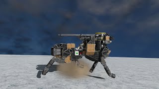 Space Engineers  Testing Mule Arusa with Vanilla Hinges [upl. by Yddet805]