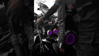 RC head light modified 👀 RGB colour 🌈 Ktm RC 390 🤍 rc390 ytshorts shorts viralshorts [upl. by Lorrayne]