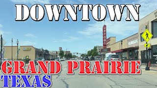 Grand Prairie  Texas  4K Downtown Drive [upl. by Osyth]