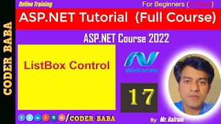 17 ASPNET Course 2023  ListBox Control in ASPNET Selection Display and Functionality [upl. by Attenad]