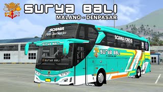 BIS TERGANTENG SURYA BALI EX TIVIDI SCANIA K360 iB  Bus Simulator Indonesia Android [upl. by Rosenwald]