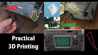 Practical 3D Printing  tektronix oscilloscope 468  465 Series Feet [upl. by Eillor326]