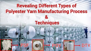 Polyester Yarn Manufacturing Techniques  POY DTY FDY Manufacturing and End Use  TexKnow Ep 1 [upl. by Odel11]