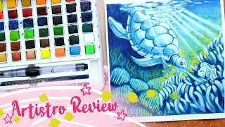 Are they too good to be true Artistro 48 Watercolour Set Review [upl. by Ahouh]