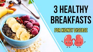 3 Kidney Disease Breakfasts  What To Eat [upl. by Yrallih]