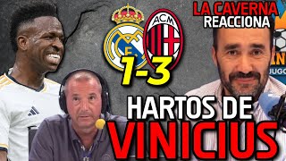 🤣💥 DESTROZAN A VINICIUS Y ANCELOTTI REAL MADRID 13 MILAN Y ASÍ REACCIONA LA CAVERNA Y PITADA [upl. by Balmuth387]