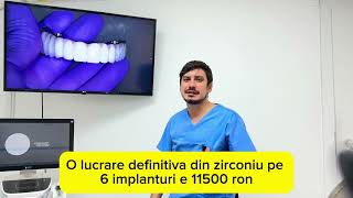 Cat costa o lucrare definitiva pe implant dentar O arcada completa [upl. by Hanikehs538]