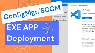 ConfigMgrSCCM EXE App Deployment [upl. by Yeniffit]