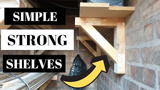 Making simple gallow shelf brackets  woodworking basics [upl. by Winny]