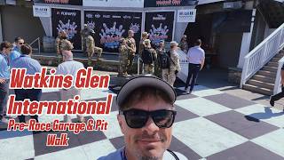 Watkins Glen PreRace Garage amp Pit Walk NASCAR Go Bowling at The Glen [upl. by Phila529]