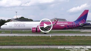 Airbus A321neo  Wizz Air quotWizz Air Abu Dhabi csquot HALGD  first landing at Memmingen Airport [upl. by Graff]