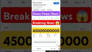 Genus Power Share Latest News 🤭Genus Power InfrastructureGenus Power Share Target shorts [upl. by Attelocin946]