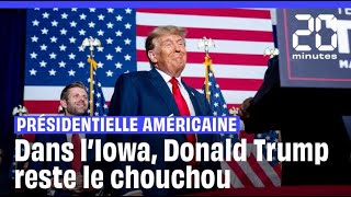 Présidentielle américaine 2024  Dans lIowa Donald Trump conforte son statut de favori shorts [upl. by Anelad]