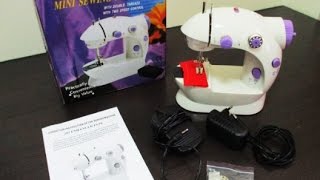 Tutorial  How To Operate The Mini Sewing Machine ♥ [upl. by Tuhn913]