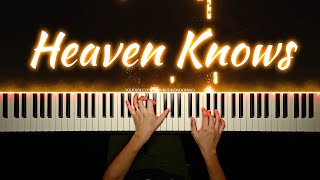 Heaven Knows  Orange amp Lemons  Piano Cover with PIANO SHEET [upl. by Magdaia]