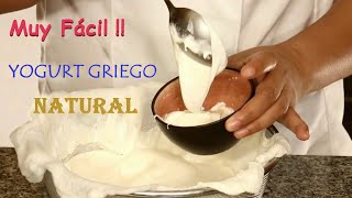 YOGURT GRIEGO Cremoso y Natural Muy fácil [upl. by Allred]