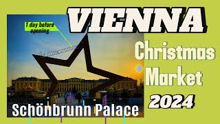 Vienna Christmas Market at Schönbrunn Palace 2024  Sneak Peek [upl. by Attiuqehs225]