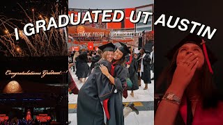 I GRADUATED COLLEGE  college recap amp graduation vlog  The University of Texas at Austin [upl. by Anahpos]