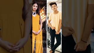 riyaz Aly and Anushka sen cute 🥰 love story video tik tok star ✨ viral shortsshortsfeed shorts [upl. by Einittirb]