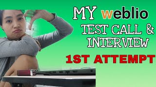 MY WEBLIO TEST CALL amp INTERVIEW 1ST ATTEMPT  ESL COMPANY  ONLINE TEACHING [upl. by Christiansen]