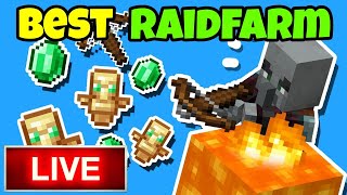 Today we Make Stacking Raid Farm in Hardcore Live  Hardcore Minecraft Live [upl. by Dalia400]