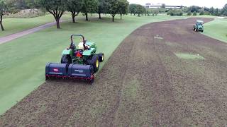 Aerification and Verticutting at Four Seasons Golf and Sports Club [upl. by Marylee889]