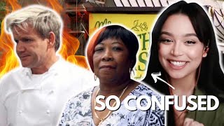 Dana Reacts To Kitchen Nightmares quotGORDON RAMSAY visits JEANS SOUTHERN CUISINEquot [upl. by Dinnage]