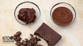 How to Melt Chocolate the Right Way  Kitchen Conundrums with Thomas Joseph [upl. by Lebam60]