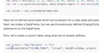 SnappyData SparkScalaSnappy Programming Quick Start [upl. by Snyder325]