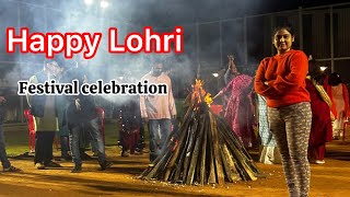 Lohri festival 🔥🔥🎉 ✨ in our apartment celebration…time [upl. by Baker]