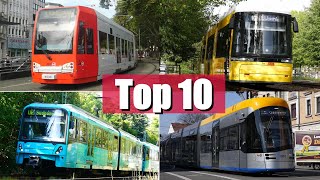 Top 10 Die größten Straßenbahnnetze Deutschlands 2021  mit Br111Fan [upl. by Linnette]