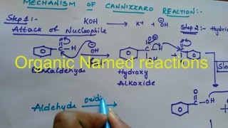 Cannizzaro Reaction organic named reactions class 12 organic chemistry [upl. by Arbe]