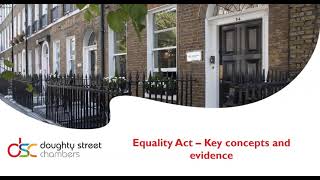 The Equality Act 2010 Evidence and key conceptsdefinitions [upl. by Gnni524]