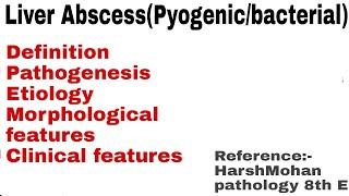 Pyogenic Liver abscess  Bacterial Liver abscess [upl. by Akihdar]