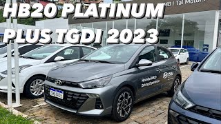 Hyundai HB20 Platinum Plus 10 TGDI 2023  Versão TOP de linha de um dos carros mais vendidos do BR [upl. by Arocat325]