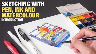 Quick Guide to Sketching with Pen Ink and Watercolour [upl. by Swithin]