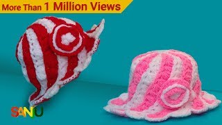 Best cute crochet kids hat  Hat for 6 month to 1 years baby  Hat for 2 – 3 years baby [upl. by Milty]