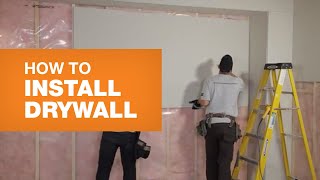 How To Install Drywall The Right Way [upl. by Anerat441]