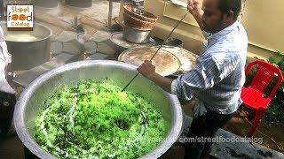 Amazing Cooking Green Rice Prepared 300 People Hindu Function  Street Food Catalog [upl. by Faruq]