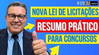 NOVA LEI DE LICITAÇÕES  RESUMO FÁCIL E PRÁTICO PARA CONCURSOS  Prof Pedro Durão nll lei14133 [upl. by Airetahs803]