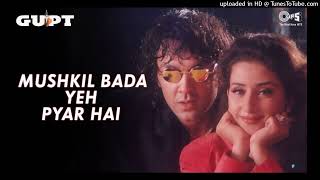 Mushkil Bada Yeh Pyar Hai  Gupt  Bobby Deol Manisha Koirala Alka Yagnik Udit Narayan 90s Hits [upl. by Naneik]