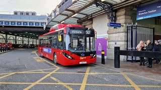 Full Journey on London Bus 507 Victoria Bus Station  Waterloo Station LJ66CFX SEe19 [upl. by Ohare]